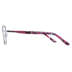 Square Silver Eyeglasses