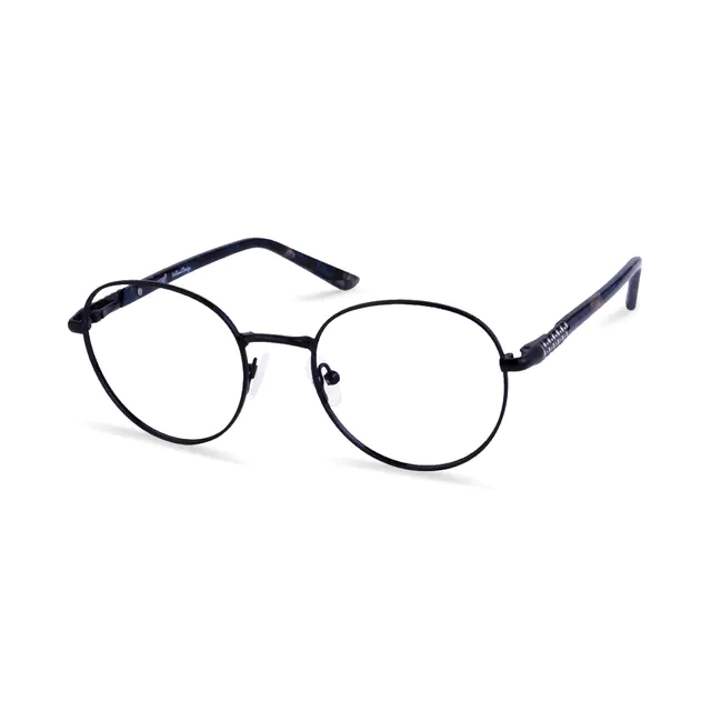 Round Black Eyeglasses