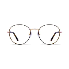 Round Gold Eyeglasses