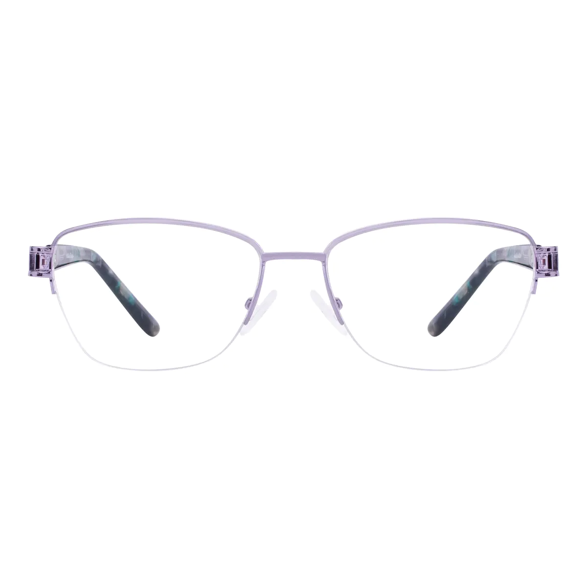 Square Purple Eyeglasses
