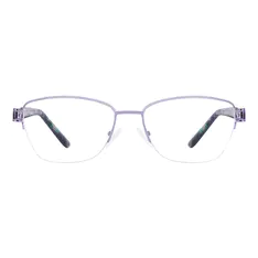 Square Purple Eyeglasses