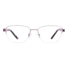 Square Pink Eyeglasses