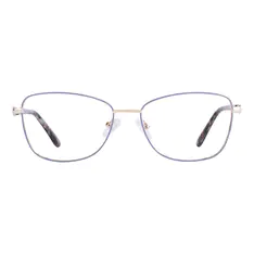 Square Gold/Gray Eyeglasses