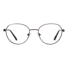 Round Brown Eyeglasses