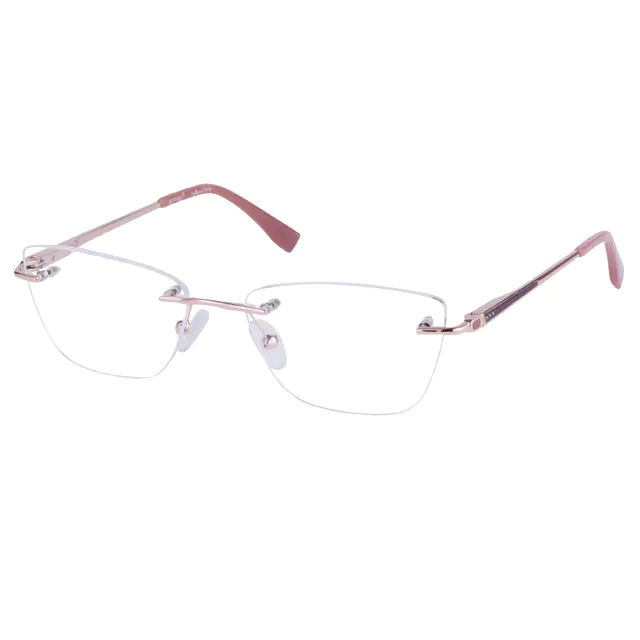Square Gold Eyeglasses