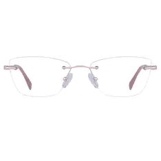Square Gold Eyeglasses