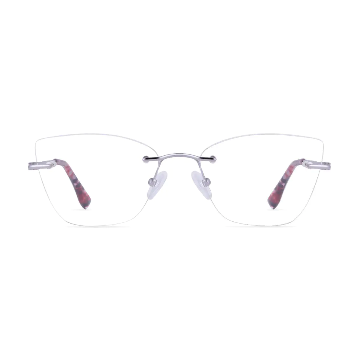 Square Silver Eyeglasses