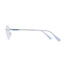 Square Silver Eyeglasses