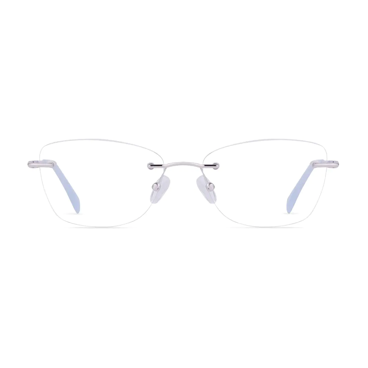 Square Silver Eyeglasses