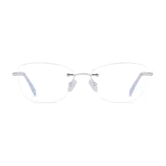 Rectangle Silver Eyeglasses