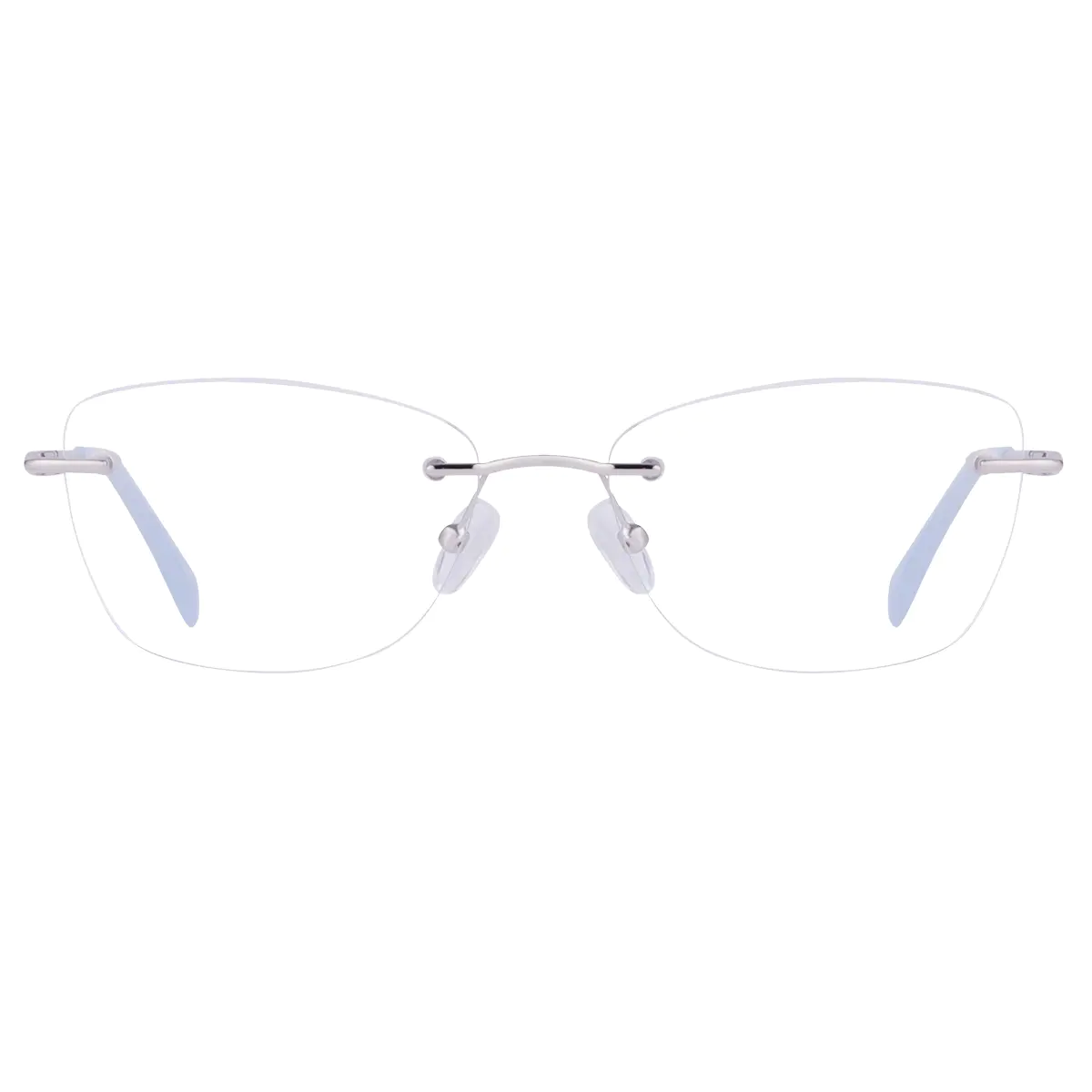 Square Silver Eyeglasses