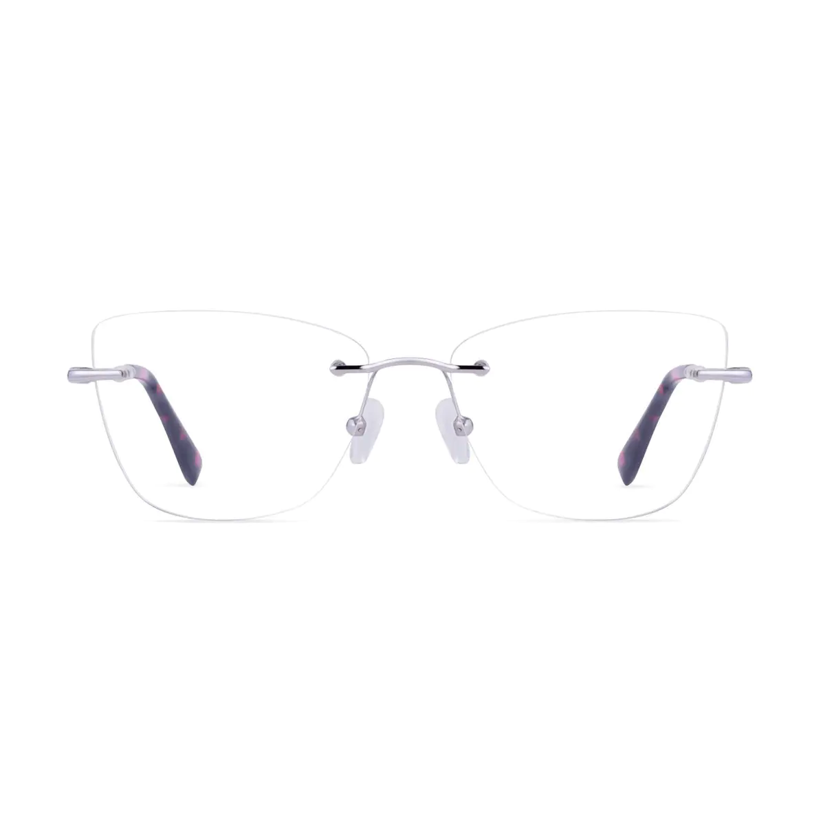Square Silver Eyeglasses