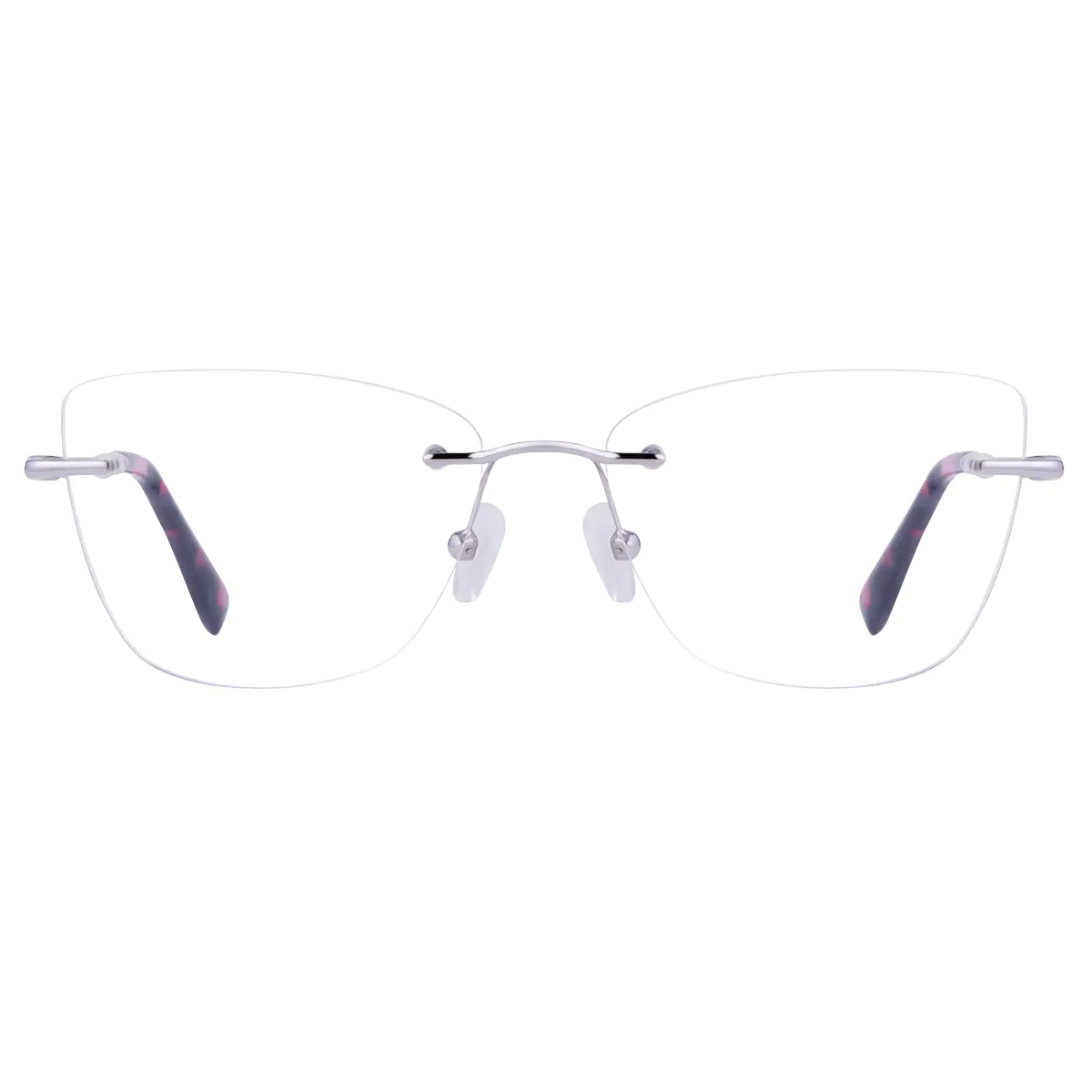 Square Silver Eyeglasses