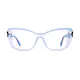 Rectangle Transparent Blue Eyeglasses