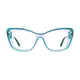 Rectangle Transparent Green Eyeglasses