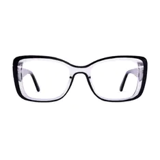 Rectangle Black/Clear Eyeglasses