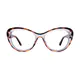 Cat-eye Tortoiseshell/Clear Eyeglasses