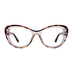Cat-eye Tortoiseshell/Clear Eyeglasses