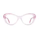 Cat-eye Transparent Pink Eyeglasses