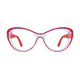 Cat-eye Transparent Red Eyeglasses