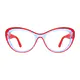 Cat-eye Transparent Red Eyeglasses