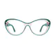 Cat-eye Transparent Green/Transparent Pink Eyeglasses