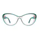 Cat-eye Transparent Green/Transparent Pink Eyeglasses