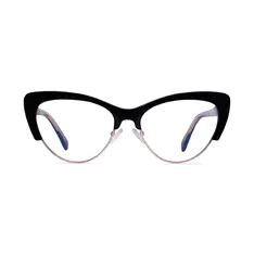 Cat-eye Black/Gold Eyeglasses