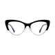 Cat-eye Black/Gold Eyeglasses