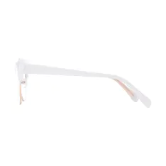 Cat-eye White/Gold Eyeglasses