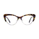 Cat-eye Tortoiseshell/Gold Eyeglasses