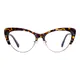 Cat-eye Tortoiseshell/Gold Eyeglasses
