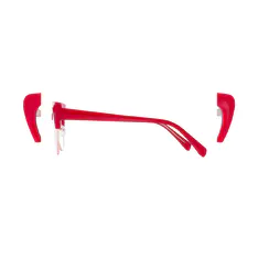 Cat-eye Red/Gold Eyeglasses