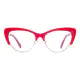 Cat-eye Red/Gold Eyeglasses