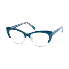 Cat-eye Navy Blue Eyeglasses