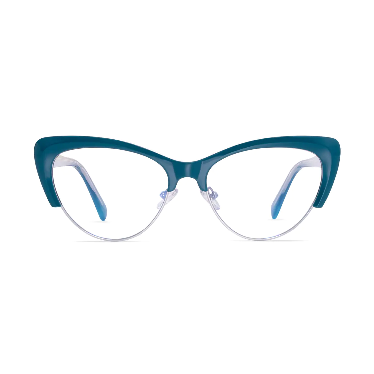 Cat-eye Navy Blue Eyeglasses