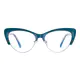 Cat-eye Navy Blue Eyeglasses
