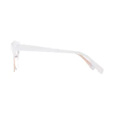 Cat-eye White/Gold Eyeglasses