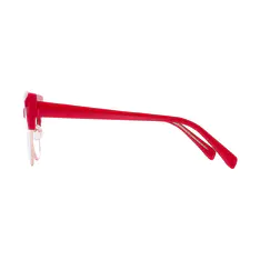 Cat-eye Red/Gold Eyeglasses