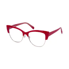 Cat-eye Red/Gold Eyeglasses