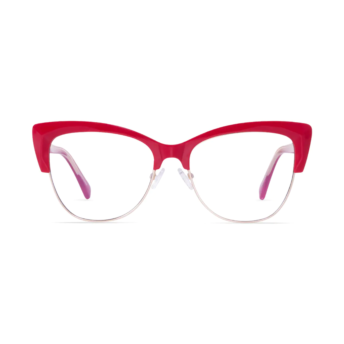 Cat-eye Red/Gold Eyeglasses