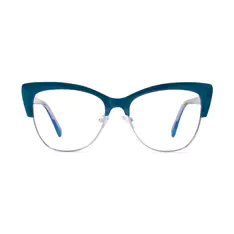 Cat-eye Green Eyeglasses