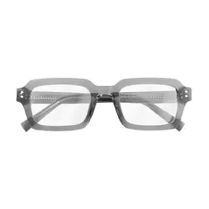 Rectangle Transparent Gray Eyeglasses
