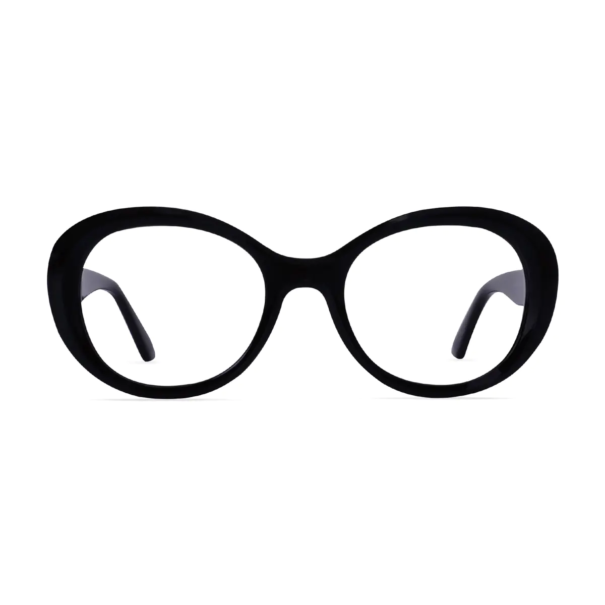 Round Black Eyeglasses