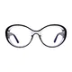 Round Black/Clear Eyeglasses