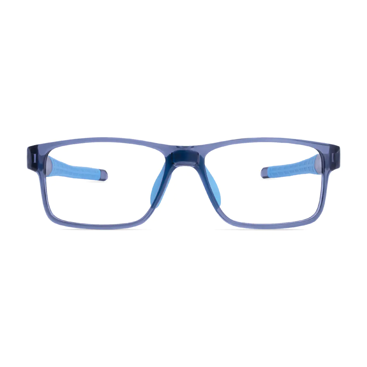 Rectangle Matte Blue Sport Eyeglasses