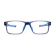 Rectangle Matte Blue Sport Eyeglasses