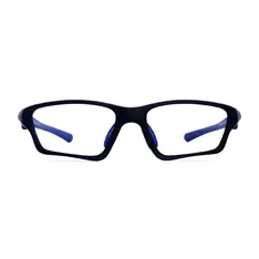 Rectangle Black/Blue Sport Eyeglasses