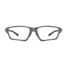 Rectangle Gray Sport Eyeglasses