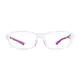 Rectangle White Sport Eyeglasses